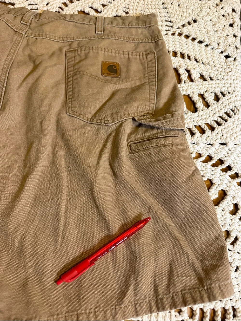 Carhartt Carpenter Shorts Men’s 38 Brown Duck Canvas Y2K 2007 Workwear
